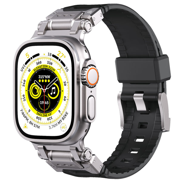 High-End-Uhren armband aus Metall und Silikon